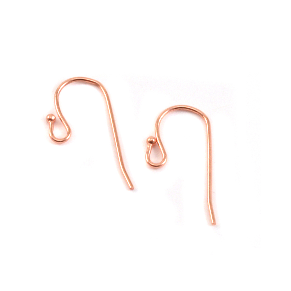Rivets, Findings & Stringing Copper 1mm Balled Earwires